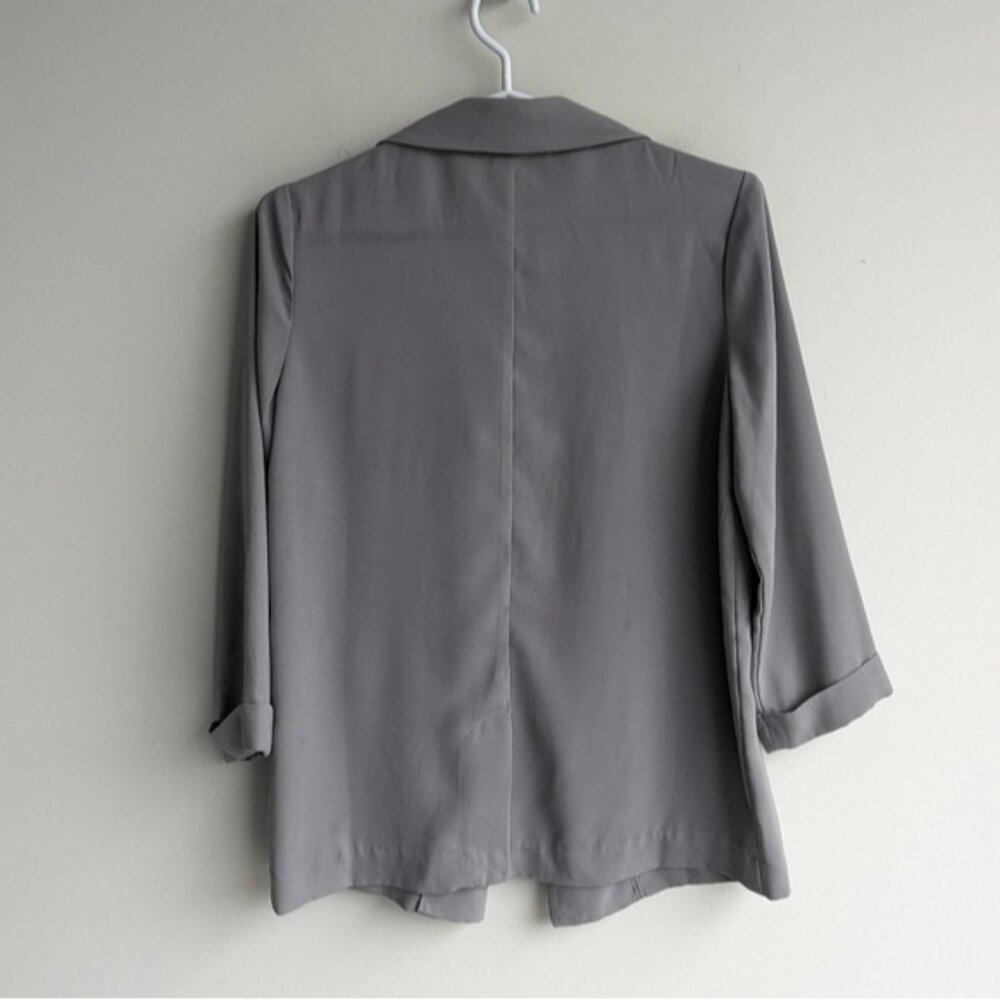 Gray blazer jacket - Picture 2 of 3